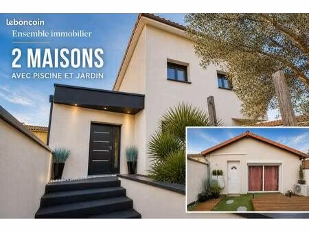 maison contemporaine avec logement indépendant – piscine – centre muret