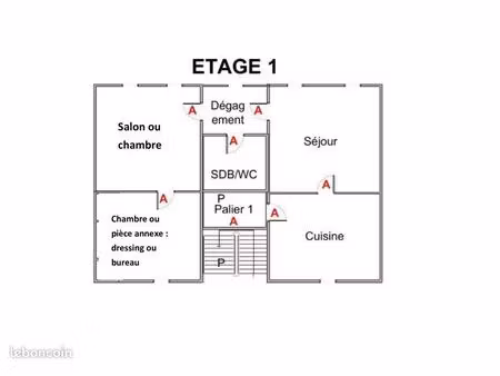 lumineux t3 en rdc– 2chambres en enfilade – belles prestations