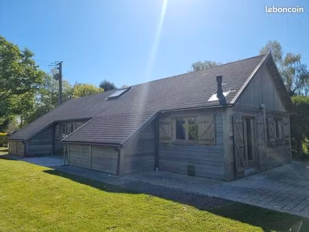 loue maison ossature bois plain-pied vie 115m² terrain 1000 m² saint-vigor-d’ymonville