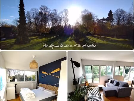 t2 duplex meublé de 55 m² avec parc et parking sous sol