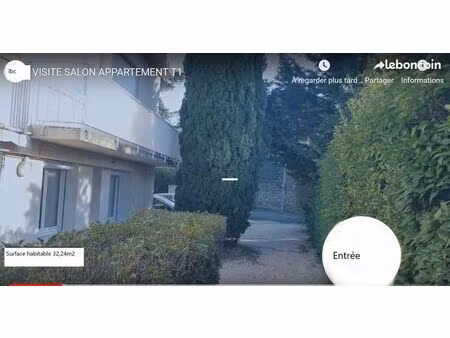 t1 meublé avec terrasse pour étudiant