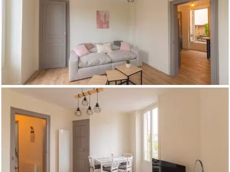 appartement t2 meublé avec patio  proche gare sud