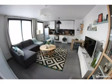 t2 meublé 43 m² – bussy-saint-georges – écoquartier les sycomores – parking