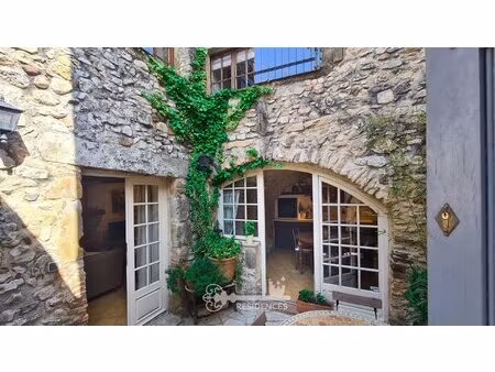 charmante maison de village en pierre avec cour  terrasse et dépendance entre uzès et...