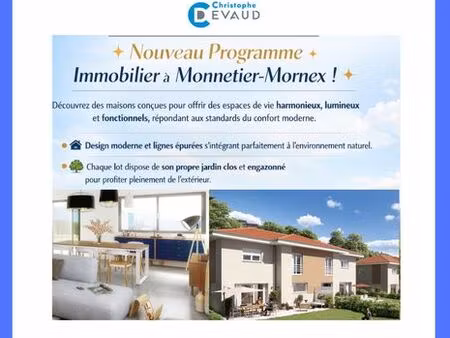 maison de prestige de 108 m2 en vente monnetier-mornex  auvergne-rhône-alpes