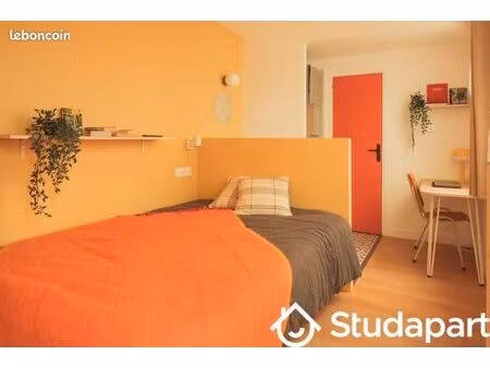 chambre 1 pièce 15 m²
