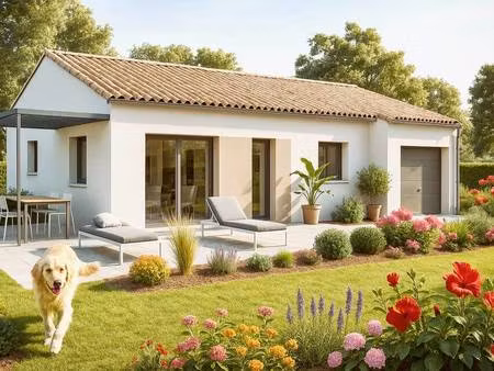 terrain avec maison neuve à vendre