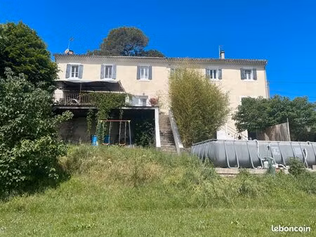 mas en pierre avec vue 1800-200m2 + dépendance 75m2-alès conilhères