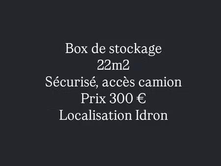 box de stockage 22m2