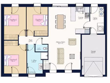 vente maison à la pouëze (49370) : à vendre / 88m² la pouëze