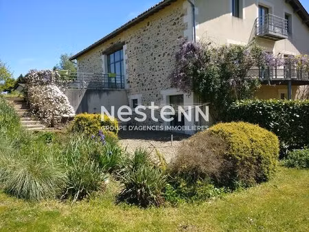 maison ancienne ferme à vendre à bussière badil avec piscine et vue dégagée