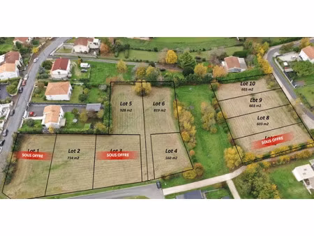 vente terrain 603 m² à saintes (17100)  53 900 €