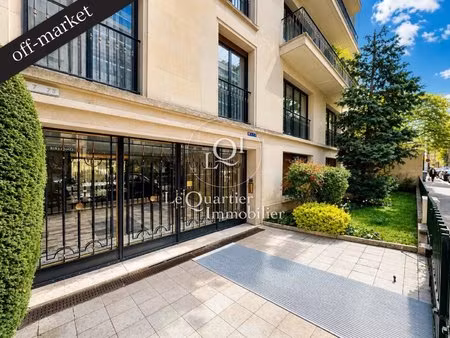 off-market – studio lumineux avec vue dégagée sur jardins – faisanderie / longchamp