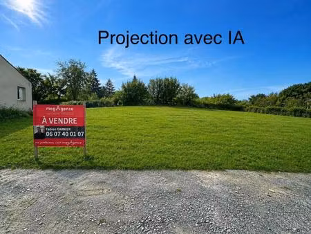très beau terrain constructible de 657 m².