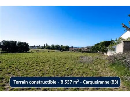 terrain - 8 537 m² - carqueiranne (83)