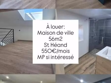 charmante maison de ville à louer