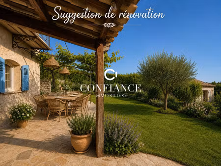 06610 la gaude rez de villa 190m² jardin 300m² - terrain plat