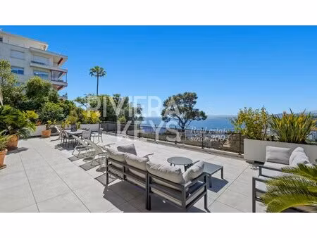 nice - mont-boron : appartement 6-pièces avec vue mer panoramique et piscine