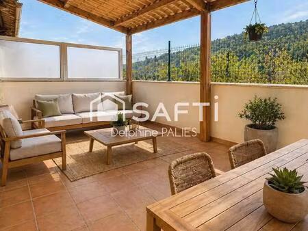 appartement t3 de 49 m² avec grande terrasse plein sud – la roquebrussanne