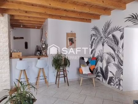 maison 3 pièces avec jardin  dépendance et 60 m2 à finir de rénover