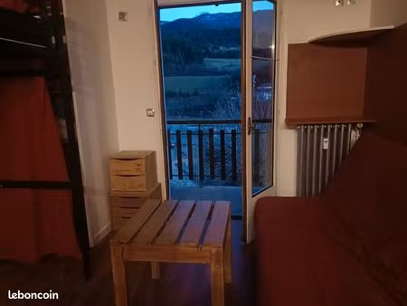 studio meublé  equipé  balcon sud