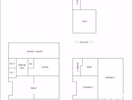 maison de ville 4 pièces 57 m²