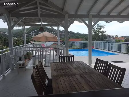 location haut de villa avec piscine – anse à l’âne