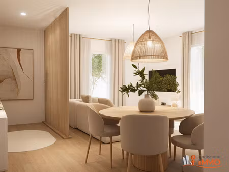 appartement de standing 80 m² en rdc avec terrasse et jardin