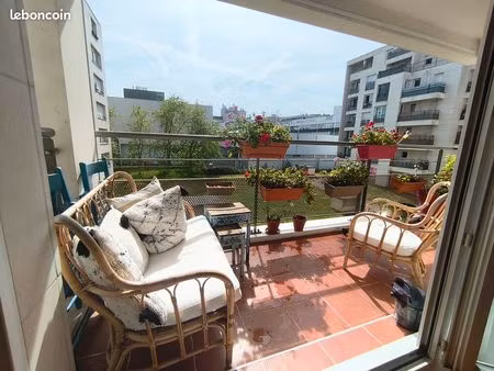 appartement familial meublé 100 m² avec balcon  double box et cave – suresnes proche paris