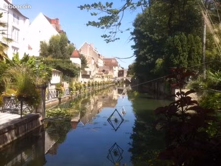 unique à dole  triplex de 51 m² avec terrasse de 40 m² directement sur canal des tanneurs