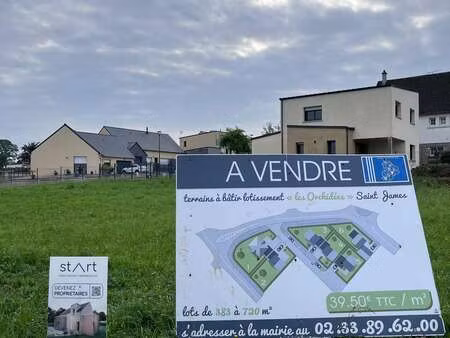 vente terrain à saint-james (50240) : à vendre / saint-james