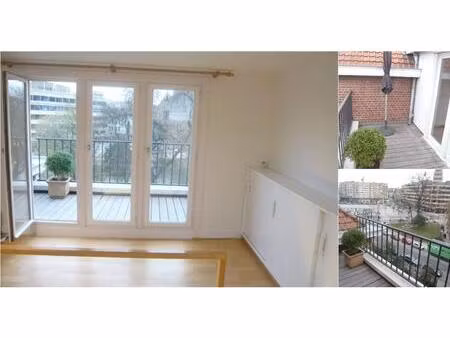appartement à louer avec terrasse et 1 chambre   ixelles (vbe19215)