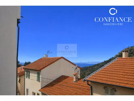 la turbie 2p 26m² entierement renove vue mer