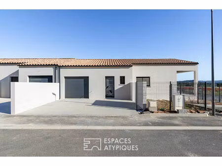maison neuve de plain-pied à thézan-des-corbières : confort moderne et cadre nature