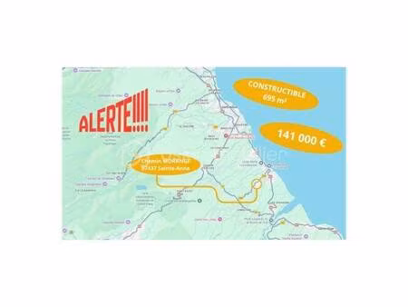 terrain constructible à vendre
