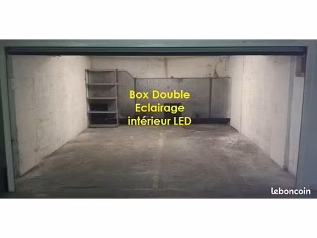rare. garage/box fermé double largeur 21m²