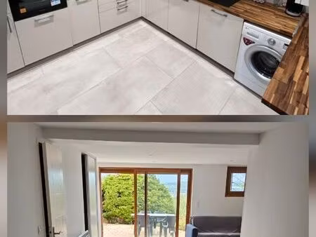 t2 meublé 60 m² avec grande terrasse & jardin – calme  sécurisé – proche lyon