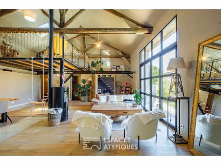 loft de prestige avec piscine au coeur de la vallée de l'auxances