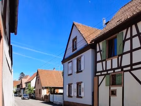 maison + jardin rue calme au centre de woerth