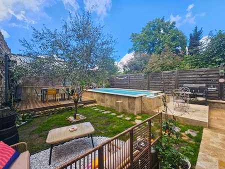 à vendre à ners - maison de ville  3 ch  avec piscine et garage