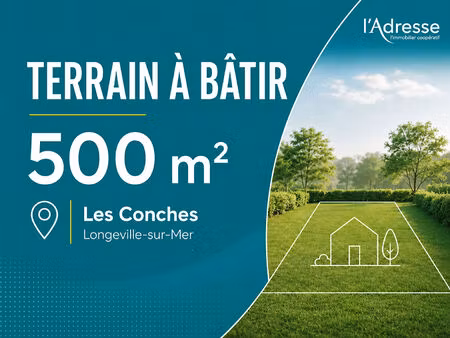vente terrain  500.00m²  longeville