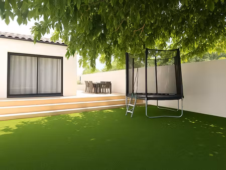 villa de plain pied de 126m2 sur 550m2 de terrain avec garage