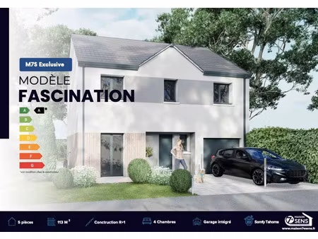 vente maison neuve 5 pièces 113 m² à grez-sur-loing (77880)  281 546 €