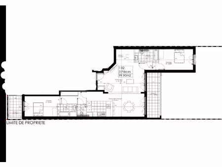 vente programme neuf 3 pièces  99.90m²  sainte