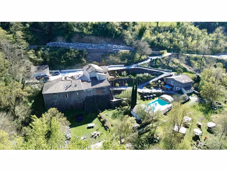 domaine de caractère de 380m2 avec gîtes  piscine et rivière