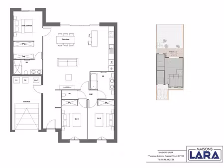 vente maison neuf 4 pièces 98m2 andilly - 243300 € - surface privée