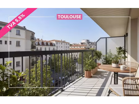 vente appartement neuf 3 pièces 59m2 toulouse - 221700 € - surface privée