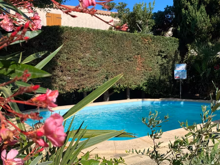 vias plage - villa t4 avec terrasse + jardin + garage + pisc