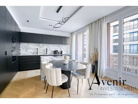 appartement d'exception - coeur lyon 6 - tête d'or - t3 meuble - 2 chambres - balcons - ga