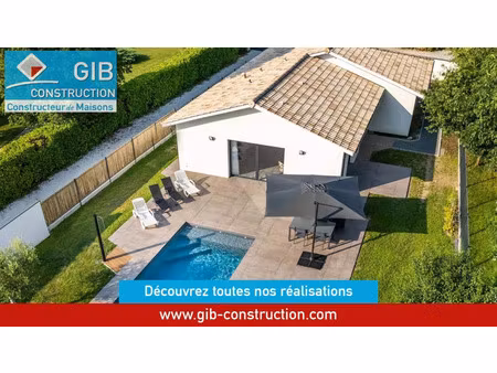 vente maison à construire 90 m² salles (33770)